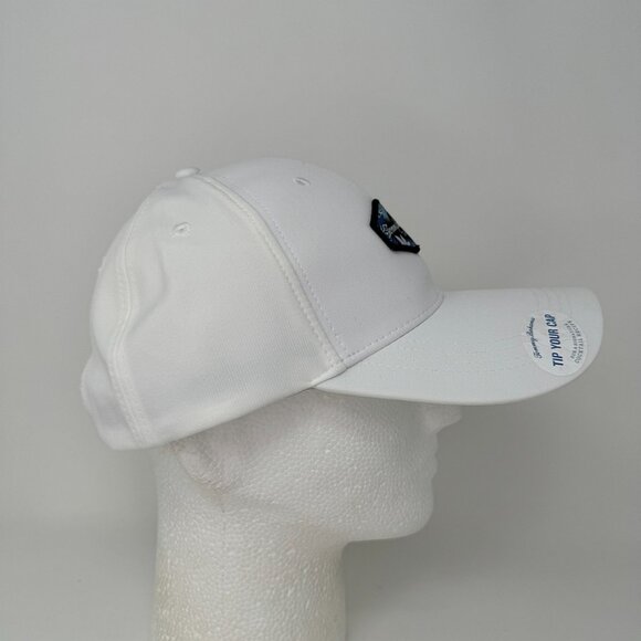 NWT Tommy Bahama Golf Snapback Hat Beach Margarita Spellout Mens White Floral - Picture 2 of 6